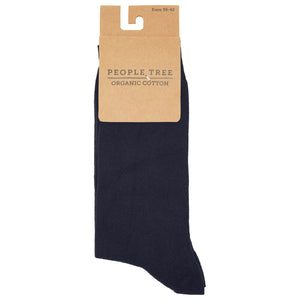 Organic Cotton Socks in Navy