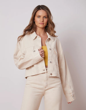OVERSIZED DENIM OVERSHIRT / OFF-WHITE