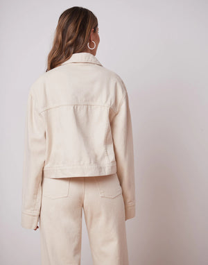 OVERSIZED DENIM OVERSHIRT / OFF-WHITE
